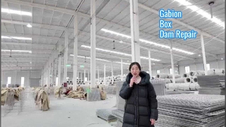 استفاده ارتش از جعبه گابیون تولید مانع هسکو برای بازسازی سد دیوار حائل مستحکم