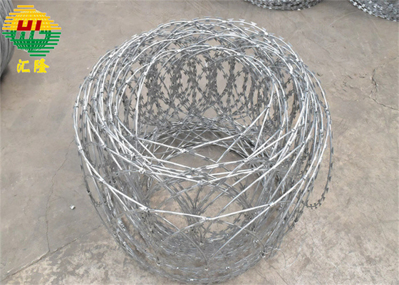 رول حلقه های پیوسته سیم ریش تراش Concertina Wrap تخت