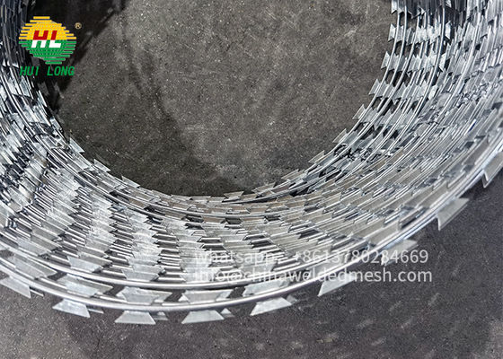 Flat Loop BTO-22 Razor Wire Fence Top 900mm برای امنیت بالا