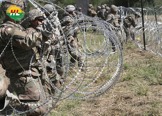 Concertina Razor Wire Galvanized Steel 300 MM Concertina Fencing