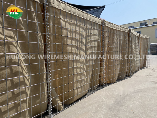 1x1x5m هسکو مانع انفجار دیوار مشبک اندازه 80x80mm برای دفاع از استحکامات